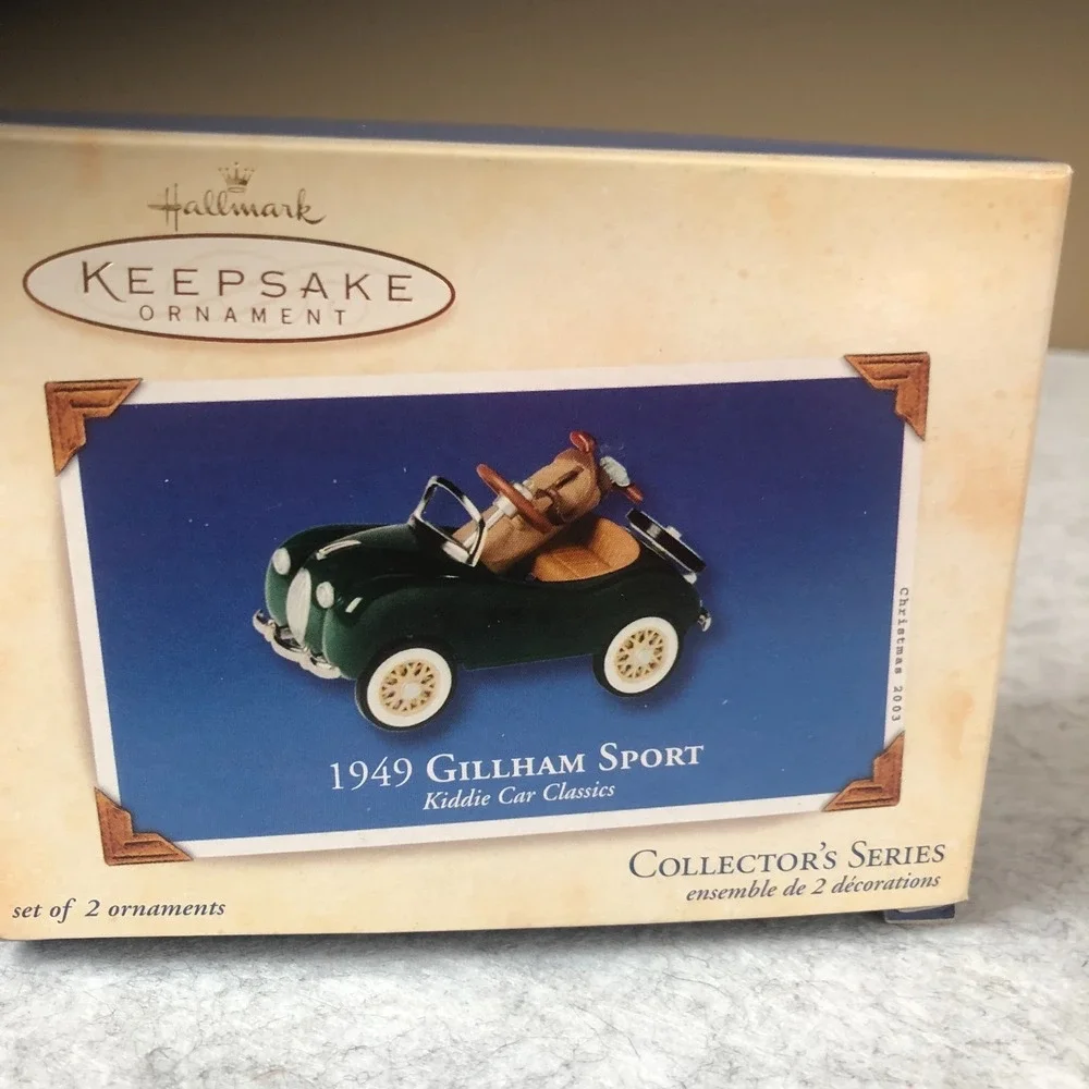 Hallmark Keepsake 1949 Gillham Sport Kiddie Car Classics Ornament NEW IN BOX #10